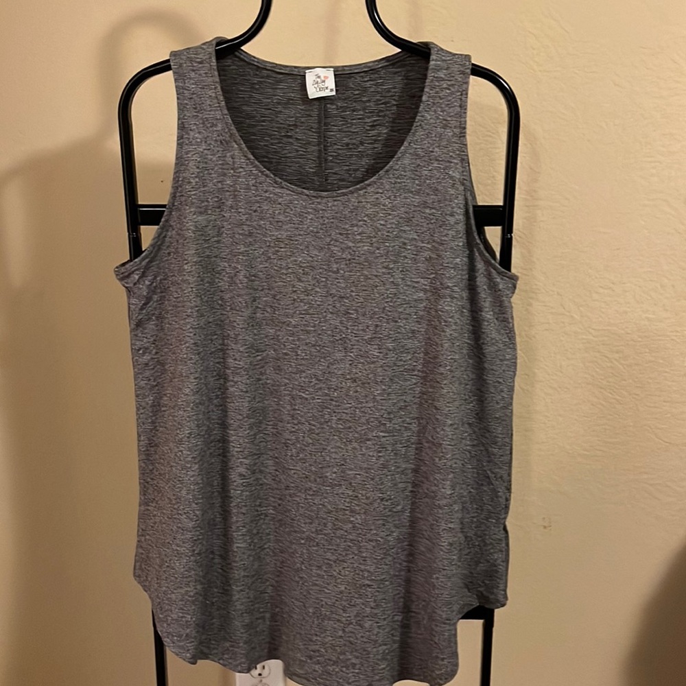 Heather Gray Sleeveless Top